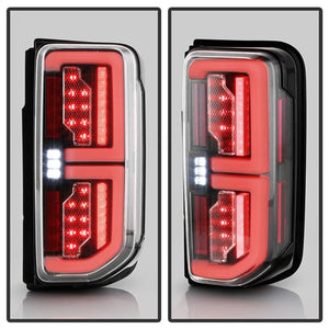 Spyder LED Tail Lights Black Base Clear Lens 21-23 Ford Bronco Factory Incandescent Model | 5088758