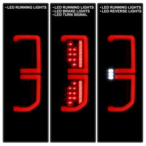 Spyder LED Tail Lights Black Base Clear Lens 21-23 Ford Bronco Factory Incandescent Model | 5088758