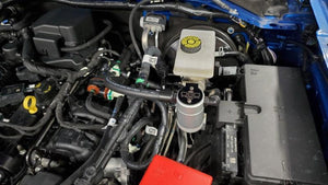 J&L Oil Separator Clear Anodized 3.0 Driver Side 2021.5-2024 Ford Bronco 2.3L EcoBoost | 3075P-C