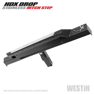 Westin HDX Stainless Drop Hitch Step 34in Step 2in Receiver - Textured Black | 56-100152