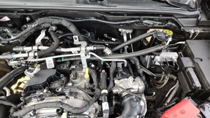 J&L Oil Separator Black Anodized 3.0 PCV Side 2025 Ford Bronco 2.3L / 2025 Ford Ranger 2.3L | 3059P-B