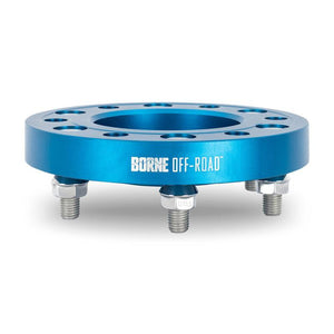 Borne Off-Road 6x135 1 inch Blue Wheel Spacers for 22+ Ford Bronco Raptor & 2015+ Ford F150 (Pair) | BNWS-007-250BL