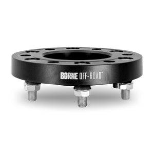 Borne Off-Road 6x135 1 inch Black Wheel Spacers for 22+ Ford Bronco Raptor & 2015+ Ford F150 (Pair) | BNWS-007-250BK