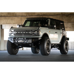 DV8 Offroad MTO Front Bumper Winch Capable w/ Optional Bull Bar/Aux Light Opening for 2021+ Ford Bronco | FBBR-01