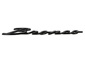 Ford Racing 2021+ Bronco Classic Script Fender Badges - Gloss Black (Pair)