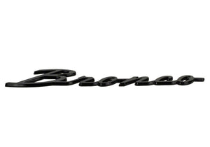Ford Racing 2021+ Bronco Classic Script Fender Badges - Gloss Black (Pair)