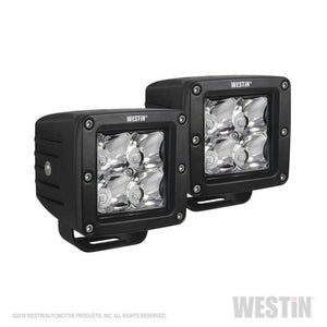 Westin Compact LED 5W 3.2 inch x 3 inch (Set of 2) - Black Universal Fit Compatible with 2021+ Ford Bronco | 09-12200B-PR