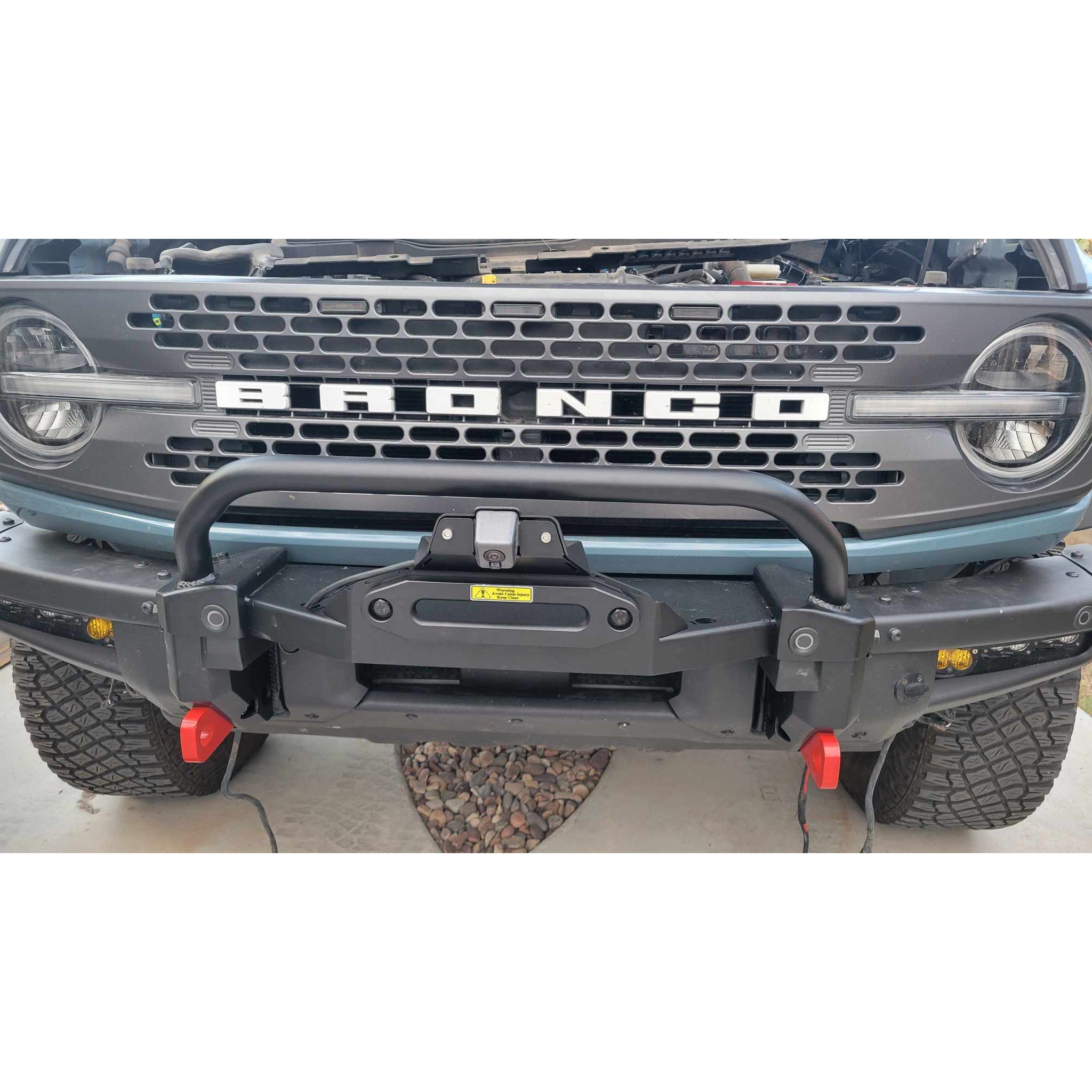 Ford Bronco Winch Mount with Bull Bar | 2021+ Modular Bumper – Buckle Up Off Road