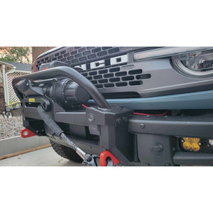 Ford Bronco Winch Mount with Bull Bar | 2021+ Modular Bumper – Buckle Up Off Road
