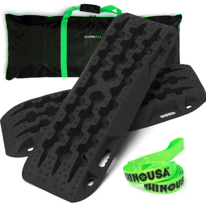 Rhino USA Recovery Traction Boards - Black (Pair) | TRACBOARDS-BLK