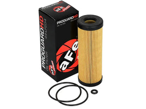 aFe ProGuard D5 Oil Filter 44-LF034-MB - 4 Pack for 2.7L & 3.0L Ford Bronco, Bronco Raptor, & Ranger Raptor | High-Performance Spin-On Filter