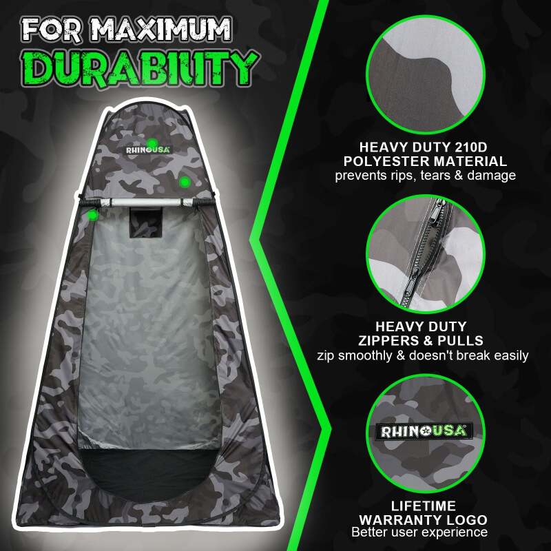 Rhino USA Popup Privacy Tent - Camo | CA-PT2X6-CAMO