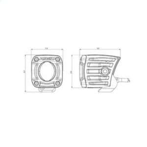 Rigid Industries Revolve Pod with White Backlight (Pair) | 490613