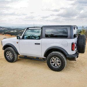 Westin PRO TRAXX 4 Oval Nerf Step Bars - Textured Black for 2021+ Ford Bronco 2 Door | 21-24185