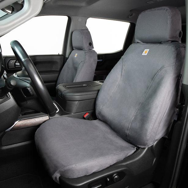 Covercraft Carhartt SeatSaver Custom Front Row Seat Covers Gravel 21-25 Ford Bronco Sport | SSC2600CAGY