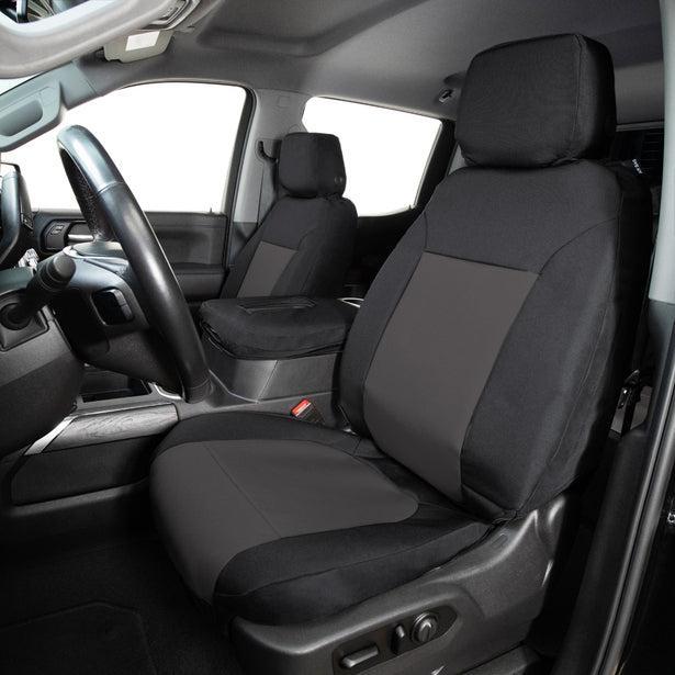 Covercraft Endura PrecisionFit Custom Front Row Seat Covers Charcoal/Black 21-25 Ford Bronco | GTF4318ABENCB