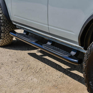 Westin PRO TRAXX 5 Oval Nerf Step Bars - Textured Black for 2021+ Ford Bronco 4-Door | 21-54195