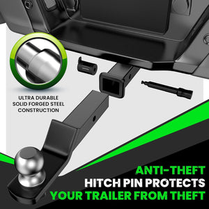 Rhino USA Locking Hitch Pin For 3In Class V Hitch | HITCH-PIN-3