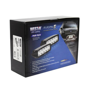 Westin Fusion5 LED Light Bar Single Row 5.5 inch (Set of 2) | 09-12232-PR