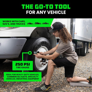 Rhino USA 250 Psi Digital Heavy Duty Tire Pressure Gauge | AC-TG250-DIGI