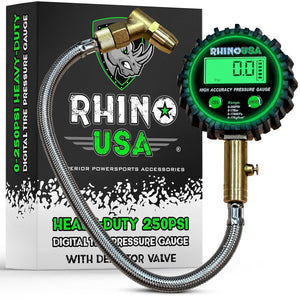 Rhino USA 250 Psi Digital Heavy Duty Tire Pressure Gauge | AC-TG250-DIGI