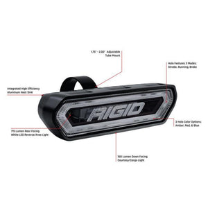 Rigid Industries Chase Tail Light Kit w/ Mounting Bracket (Red) | 90133