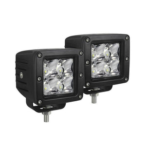 Westin Compact LED 5W 3.2 inch x 3 inch (Set of 2) - Black Universal Fit Compatible with 2021+ Ford Bronco | 09-12200B-PR
