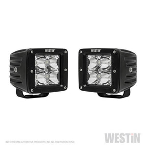Westin Compact LED 5W 3.2 inch x 3 inch (Set of 2) - Black Universal Fit Compatible with 2021+ Ford Bronco | 09-12200B-PR