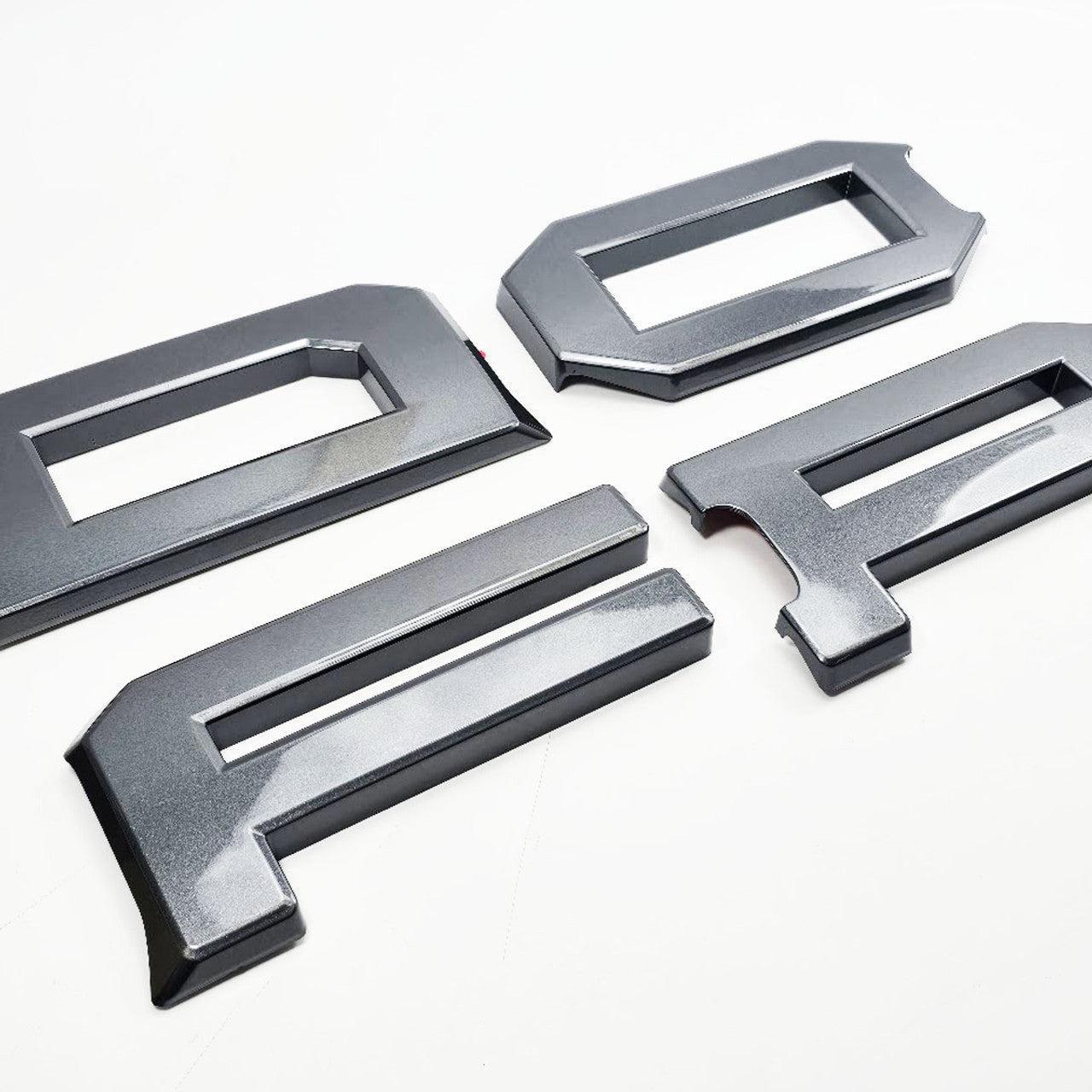 UPR Bronco Raptor Grille Replacement Letters for 2022+ Ford Bronco Raptor (Carbonized Gray)
