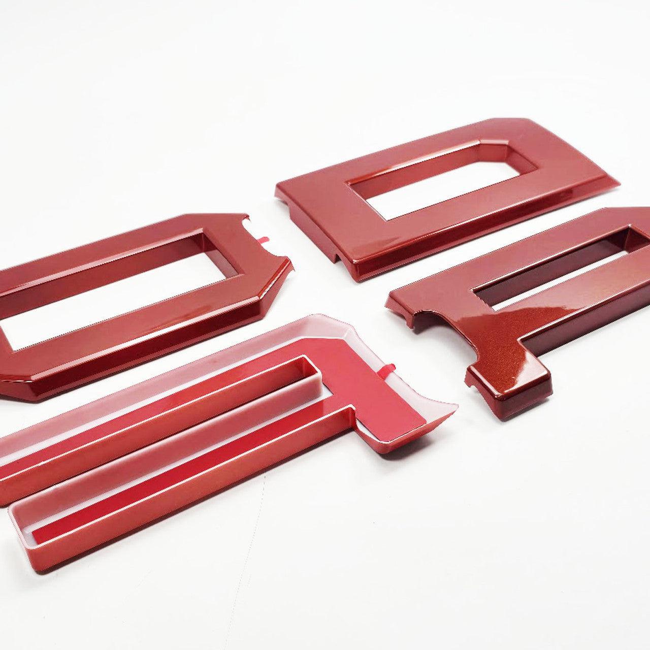 UPR Bronco Raptor Grille Replacement Letters for 2022+ Ford Bronco Raptor (Hot Pepper Red)