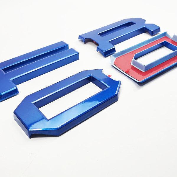 UPR Bronco Raptor Grille Replacement Letters for 2022+ Ford Bronco Raptor (Velcoity Blue)