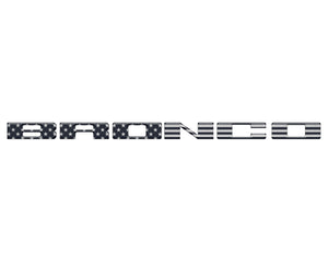 Tufskinz Front Grille Letter Overlays Fits 21+ Bronco