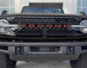 Tufskinz Front Grille Letter Overlays Fits 21+ Bronco