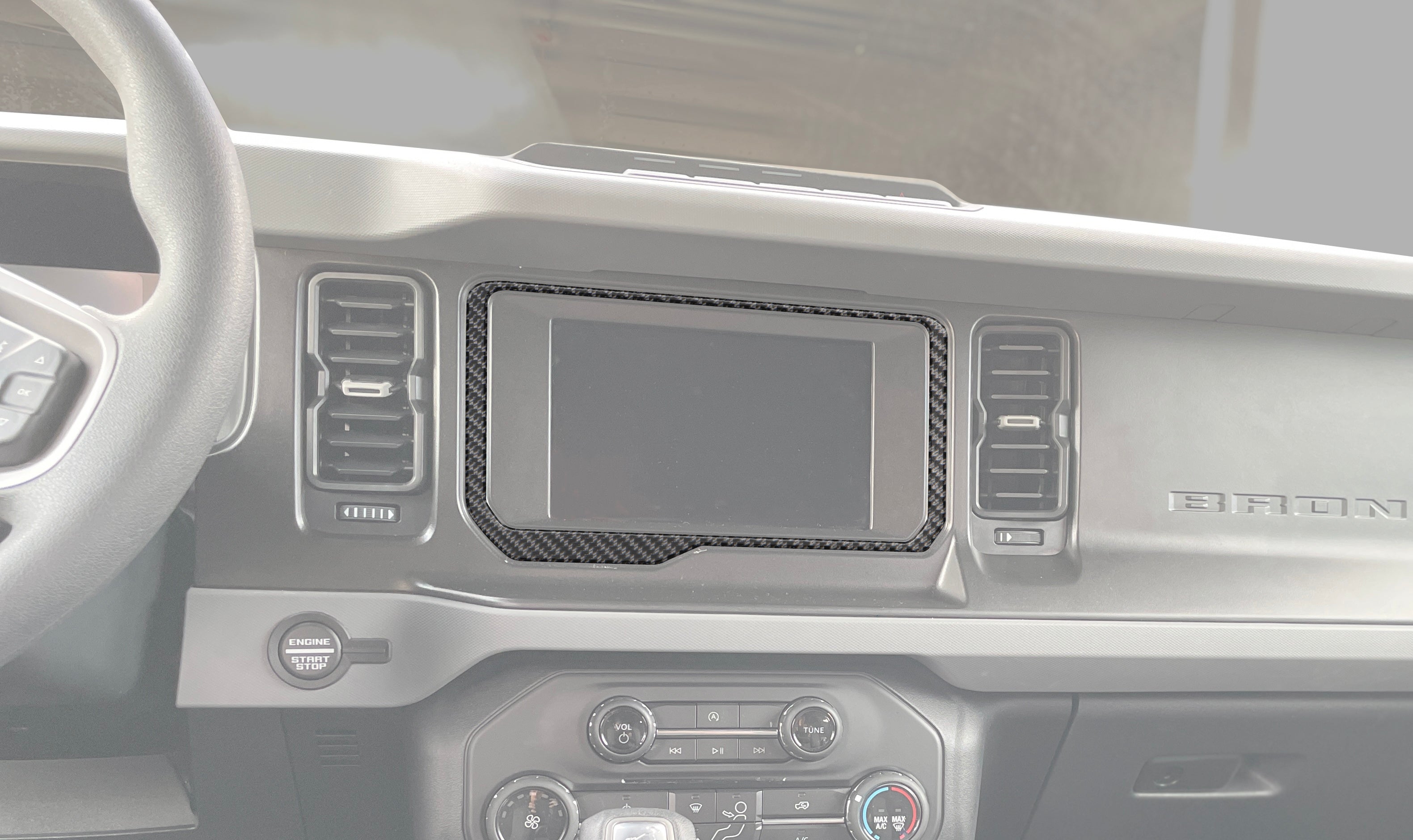 Tufskinz 8 inch Display Screen Accent Overlay Fits 2021-2025 Ford Bronco