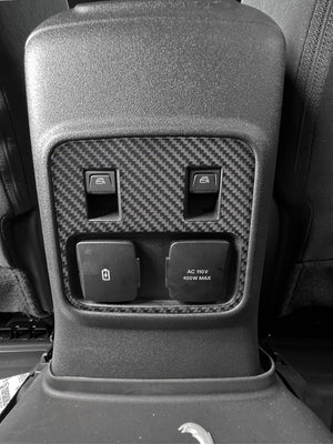 Tufskinz Rear Center Console Accent Overlays Fits 2021-2025 Ford Bronco