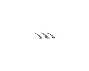 Tufskinz Raptor Emblem Claw Mark Inserts Fits 2022-2025 Ford Bronco Raptor