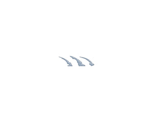 Tufskinz Raptor Emblem Claw Mark Inserts Fits 2022-2025 Ford Bronco Raptor