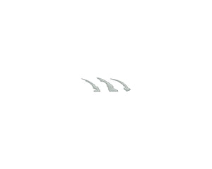 Tufskinz Raptor Emblem Claw Mark Inserts Fits 2022-2025 Ford Bronco Raptor