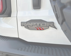 Tufskinz Raptor Emblem Claw Mark Inserts Fits 2022-2025 Ford Bronco Raptor