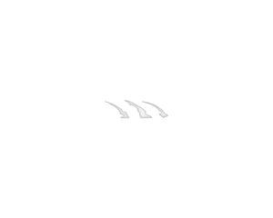 Tufskinz Raptor Emblem Claw Mark Inserts Fits 2022-2025 Ford Bronco Raptor