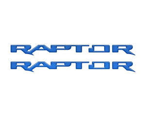 Tufskinz Bronco Raptor Running Board Letter Overlays - Race Red