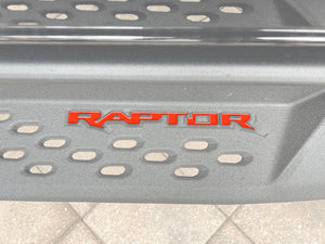 Tufskinz Bronco Raptor Running Board Letter Overlays - Race Red