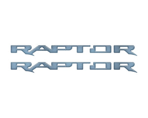 Tufskinz Bronco Raptor Running Board Letter Overlays - Race Red