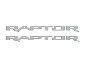 Tufskinz Bronco Raptor Running Board Letter Overlays - Race Red