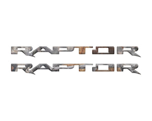 Tufskinz Bronco Raptor Running Board Letter Overlays - Race Red