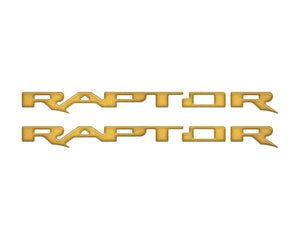 Tufskinz Bronco Raptor Running Board Letter Overlays - Race Red