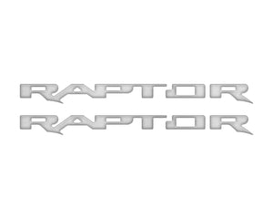 Tufskinz Bronco Raptor Running Board Letter Overlays - Race Red