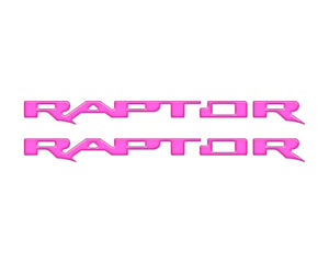 Tufskinz Bronco Raptor Running Board Letter Overlays - Race Red