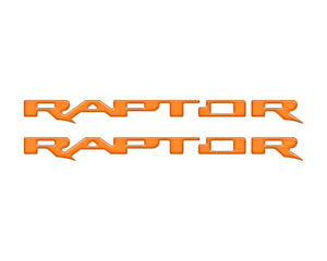 Tufskinz Bronco Raptor Running Board Letter Overlays - Race Red