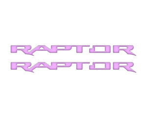 Tufskinz Bronco Raptor Running Board Letter Overlays - Race Red